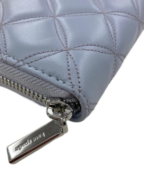 Kate Spade（ケイトスペード）Kate Spade (ケイトスペード) ナタリア キルテッド ラージ コンチネンタル ウォレット ブルーの古着・服飾アイテム