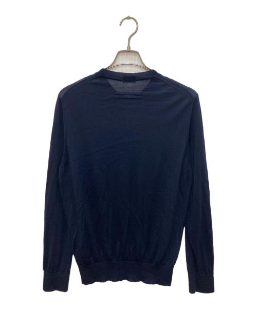 ZEGNA（ゼニア）ZEGNA (ゼニア) ハイゲージウールニット ネイビー サイズ:40の古着・服飾アイテム