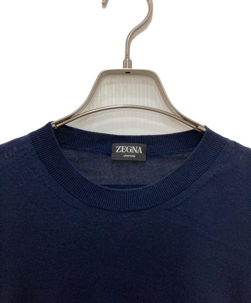 ZEGNA（ゼニア）ZEGNA (ゼニア) ハイゲージウールニット ネイビー サイズ:40の古着・服飾アイテム