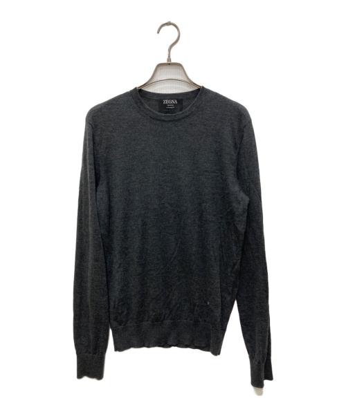 ZEGNA（ゼニア）ZEGNA (ゼニア) シルクカシミヤニット グレー サイズ:46の古着・服飾アイテム