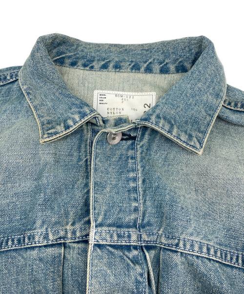 sacai（サカイ）sacai (サカイ) Denim × MA-1 Jacket ブルー サイズ:2の古着・服飾アイテム