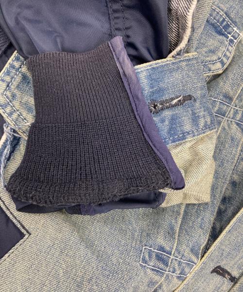 sacai（サカイ）sacai (サカイ) Denim × MA-1 Jacket ブルー サイズ:2の古着・服飾アイテム