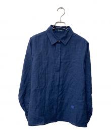 Aquascutum（アクアスキュータム）の古着「MAXILIN リネンシャツ」｜ネイビー