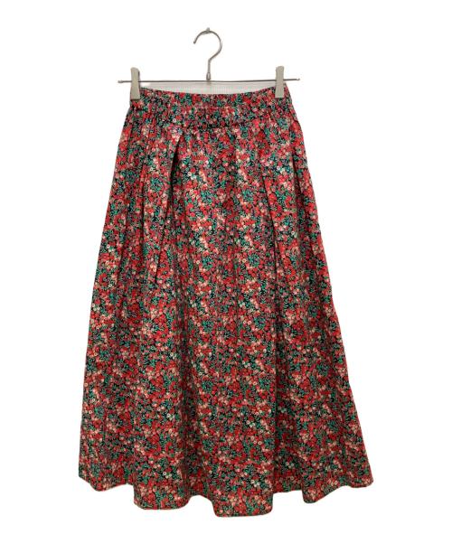 KAGURE（カグレ）KAGURE (カグレ) リバティプリントスカート レッド サイズ:Freeの古着・服飾アイテム