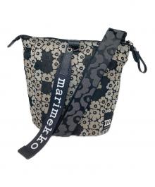 marimekko（マリメッコ）の古着「CARRY ALL UNIKKO ショルダーバッグ」｜ブラック