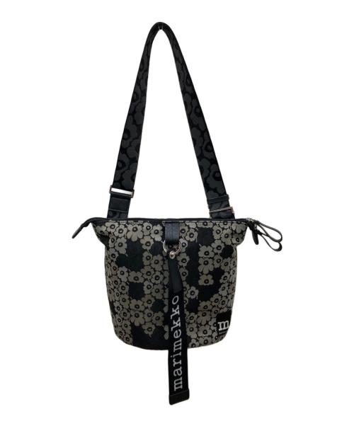 marimekko（マリメッコ）marimekko (マリメッコ) CARRY ALL UNIKKO ショルダーバッグ ブラックの古着・服飾アイテム