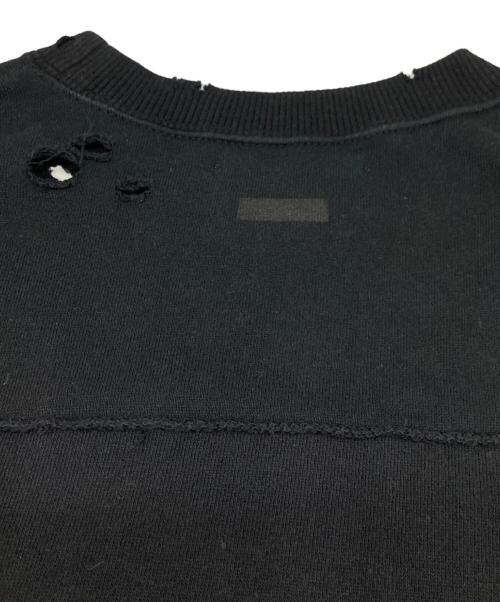 stein（シュタイン）stein (シュタイン) OVERSIZED REBUILD SWEAT LS ブラック サイズ:Sの古着・服飾アイテム