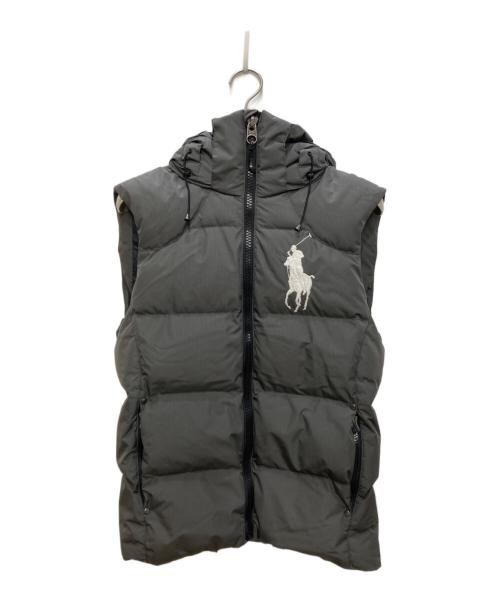 POLO RALPH LAUREN（ポロ・ラルフローレン）POLO RALPH LAUREN (ポロ・ラルフローレン) ビッグポニーダウンベスト グレー サイズ:XSの古着・服飾アイテム