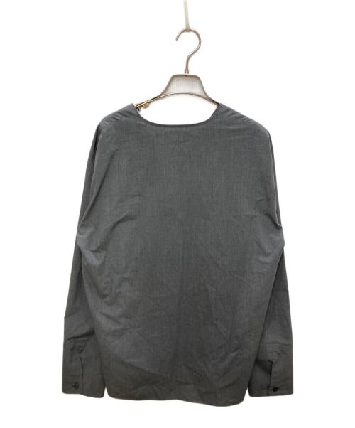 Plage（プラージュ）Plage (プラージュ) スキッパーブラウス グレー サイズ:Freeの古着・服飾アイテム