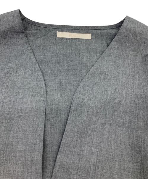 Plage（プラージュ）Plage (プラージュ) スキッパーブラウス グレー サイズ:Freeの古着・服飾アイテム