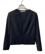 theory luxeセオリーリュクス）の古着「ノーカラージャケット」｜ブラック