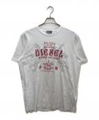 DIESELディーゼル）の古着「半袖プリントTシャツ」｜ホワイト
