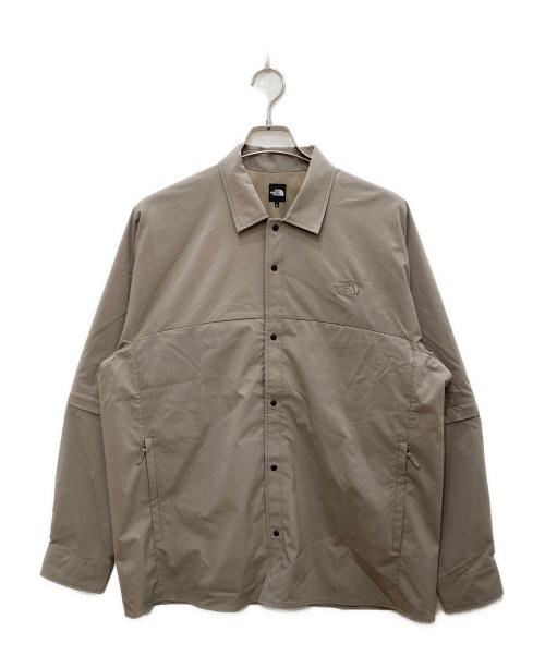 THE NORTH FACE（ザ ノース フェイス）THE NORTH FACE (ザ ノース フェイス) ロングスリーブジップオフフィールドシャツ ベージュ サイズ:Lの古着・服飾アイテム