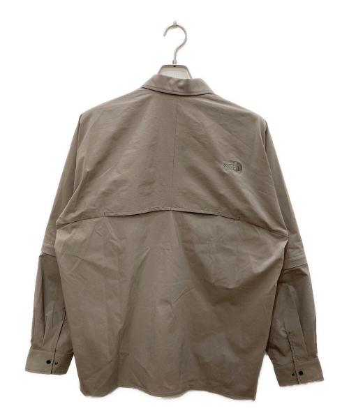 THE NORTH FACE（ザ ノース フェイス）THE NORTH FACE (ザ ノース フェイス) ロングスリーブジップオフフィールドシャツ ベージュ サイズ:Lの古着・服飾アイテム