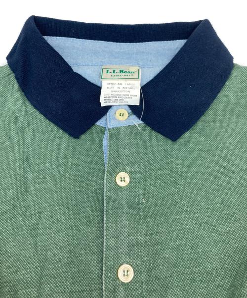 L.L.Bean（エルエルビーン）L.L.Bean (エルエルビーン) 鹿の子ポロシャツ グリーン サイズ:Lの古着・服飾アイテム