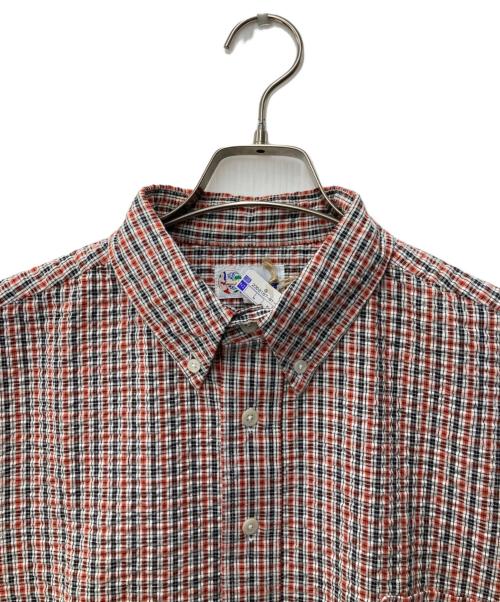 reyn spooner（レイン スプナー）reyn spooner (レイン スプナー) シアサッカー半袖シャツ ブラック×レッド サイズ:L 未使用品の古着・服飾アイテム