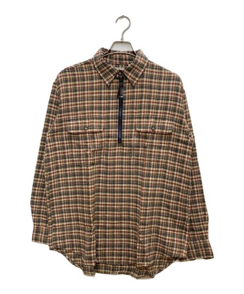 L.L.Bean（エルエルビーン）L.L.Bean (エルエルビーン) 90’sハーフジップシャツ ベージュ サイズ:Lの古着・服飾アイテム