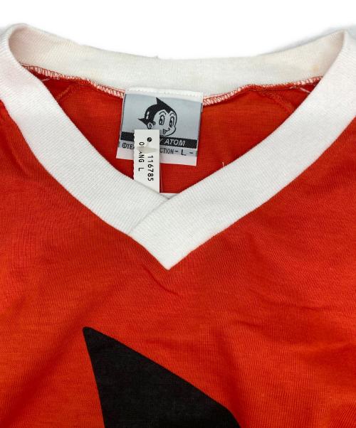 Mighty Atom（マイティーアトム）MIGHTY ATOM (マイティーアトム) プリントTシャツ オレンジ サイズ:Lの古着・服飾アイテム