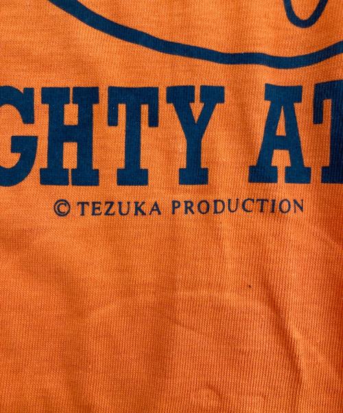 Mighty Atom（マイティーアトム）MIGHTY ATOM (マイティーアトム) プリントTシャツ オレンジ サイズ:Lの古着・服飾アイテム