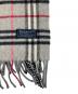 Burberry's (バーバリーズ) ラムウール ノバチェックマフラー グレー：6000円