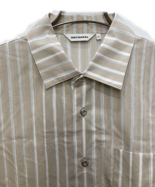 marimekko（マリメッコ）marimekko (マリメッコ) ストライプシャツ ベージュ サイズ:XSの古着・服飾アイテム