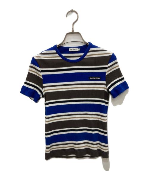 marimekko（マリメッコ）marimekko (マリメッコ) 半袖ニット ブラウン サイズ:Ｓ　の古着・服飾アイテム