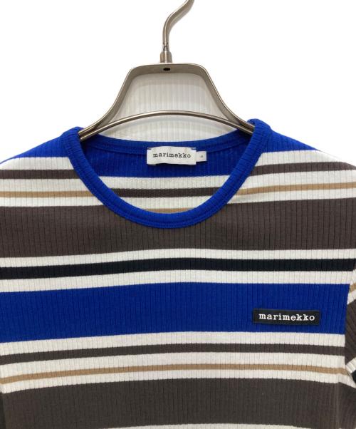 marimekko（マリメッコ）marimekko (マリメッコ) 半袖ニット ブラウン サイズ:Ｓ　の古着・服飾アイテム
