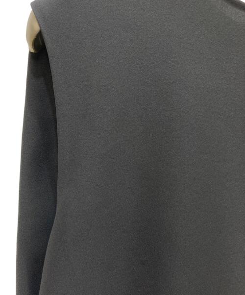 Demi-Luxe Beams（デミルクス ビームス）Demi-Luxe Beams (デミルクス ビームス) ジョーゼット フレア ブラウス グレー サイズ:FREEの古着・服飾アイテム