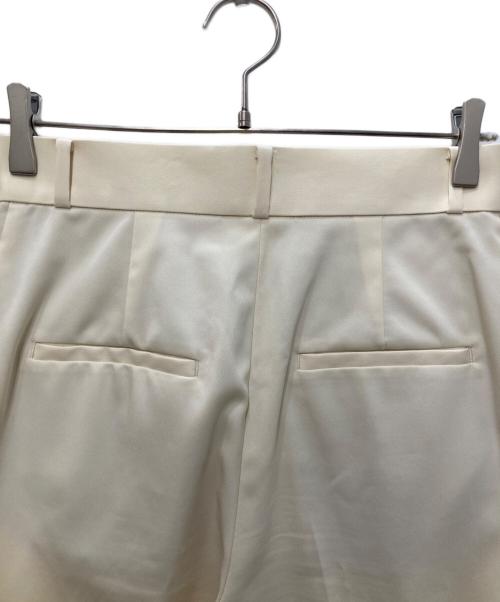 Noble（ノーブル）Noble (ノーブル) 【洗える】エステルツイルストレッチスラックスパンツ アイボリー サイズ:38の古着・服飾アイテム