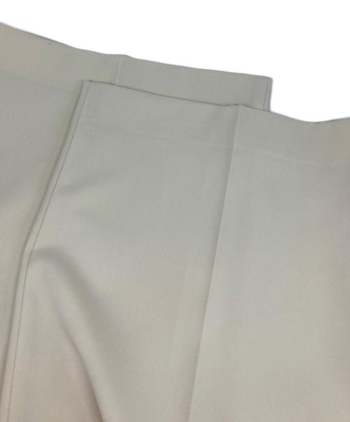 Noble（ノーブル）Noble (ノーブル) 【洗える】エステルツイルストレッチスラックスパンツ アイボリー サイズ:38の古着・服飾アイテム