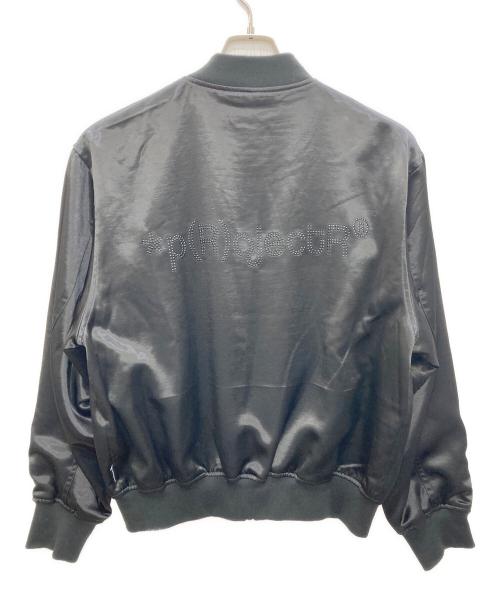 projectR（プロジェクトアール）projectR (プロジェクトアール) SATIN ZIP BLOUSON ブラック サイズ:Lの古着・服飾アイテム