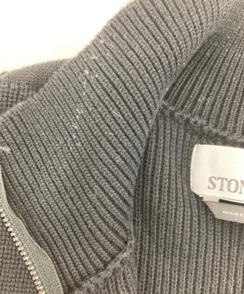 STONE ISLAND（ストーンアイランド）STONE ISLAND (ストーンアイランド) Stone Island Zip Cardigan ブラック サイズ:Mの古着・服飾アイテム