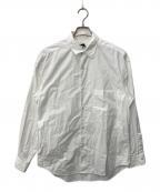 H BEAUTY&YOUTHエイチ ビューティー&ユース）の古着「BALLOON SLEEVE REGULAR COLLAR SHIRT」｜ホワイト