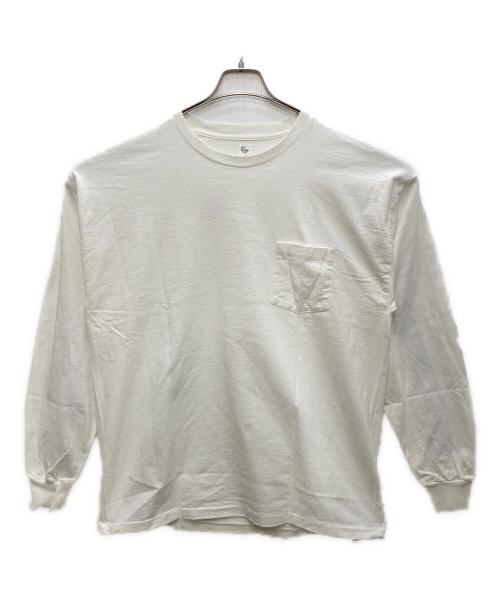 KAPTAIN SUNSHINE（キャプテンサンシャイン）KAPTAIN SUNSHINE (キャプテンサンシャイン) West Coast Long Sleeved Tee ホワイト サイズ:40の古着・服飾アイテム