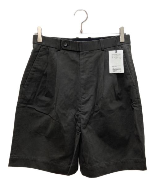 H BEAUTY&YOUTH（エイチ ビューティー&ユース）H BEAUTY&YOUTH (エイチ ビューティー&ユース) NIDOM SATIN 2P WIDE SHORT PANTS ブラック サイズ:Ｓの古着・服飾アイテム
