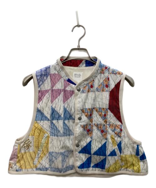 RHODOLIRION（ロドリリオン）RHODOLIRION (ロドリリオン) Padding Vest ホワイト サイズ:Ｓの古着・服飾アイテム