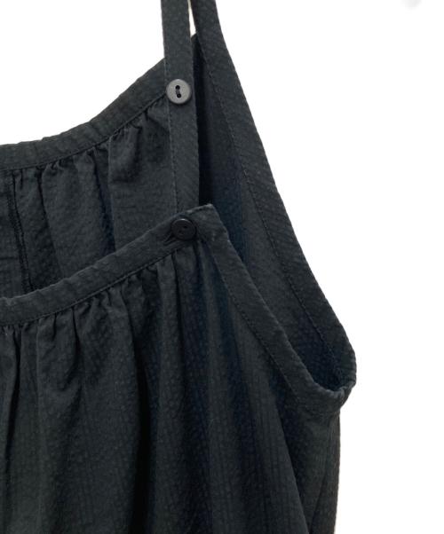 Bohemians（ボヘミアンズ）Bohemians (ボヘミアンズ) シアサッカーサロペット ブラック サイズ:sの古着・服飾アイテム