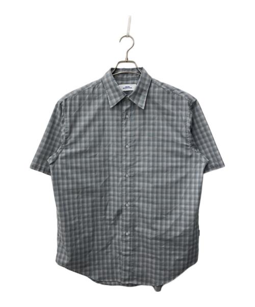 NICE WEATHER（ナイスウェザー）NICE WEATHER (ナイスウェザー) チェックショートスリーブシャツ グレー サイズ:Mの古着・服飾アイテム