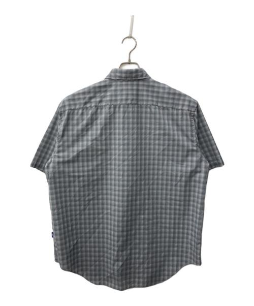 NICE WEATHER（ナイスウェザー）NICE WEATHER (ナイスウェザー) チェックショートスリーブシャツ グレー サイズ:Mの古着・服飾アイテム