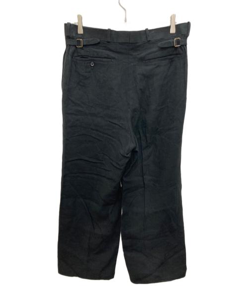 MAATEE&SONS（マーティーアンドサンズ）MAATEE&SONS (マーティーアンドサンズ) JEFFELY リネンスラックス ブラック サイズ:3の古着・服飾アイテム
