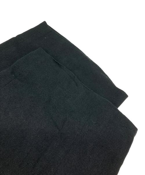 MAATEE&SONS（マーティーアンドサンズ）MAATEE&SONS (マーティーアンドサンズ) JEFFELY リネンスラックス ブラック サイズ:3の古着・服飾アイテム