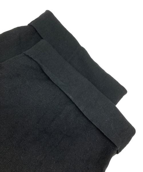 MAATEE&SONS（マーティーアンドサンズ）MAATEE&SONS (マーティーアンドサンズ) JEFFELY リネンスラックス ブラック サイズ:3の古着・服飾アイテム