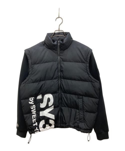 sy32 by sweet years（エスワイサーティトゥバイスィートイヤーズ）sy32 by sweet years (エスワイサーティトゥバイスィートイヤーズ) 2WAY DOWN JACKET ブラック サイズ:XL　の古着・服飾アイテム