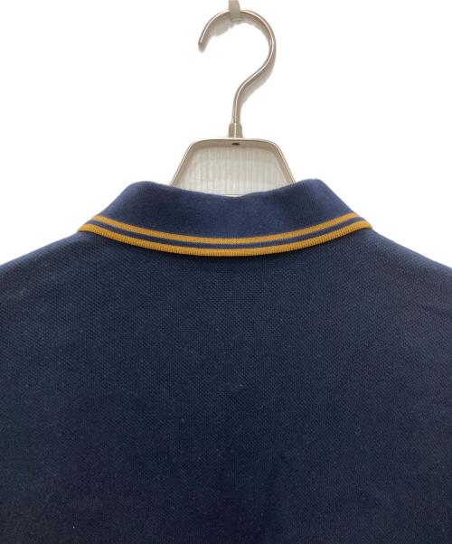 FRED PERRY（フレッドペリー）FRED PERRY (フレッドペリー) BEAMS (ビームス) 別注 ピケ ロングスリーブ ポロシャツ ネイビー サイズ:ＸＬの古着・服飾アイテム