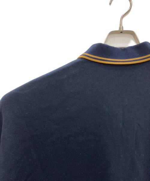 FRED PERRY（フレッドペリー）FRED PERRY (フレッドペリー) BEAMS (ビームス) 別注 ピケ ロングスリーブ ポロシャツ ネイビー サイズ:ＸＬの古着・服飾アイテム