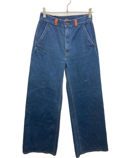 POLO RALPH LAUREN（ポロ・ラルフローレン）POLO RALPH LAUREN (ポロ・ラルフローレン) バギーフレアデニムパンツ インディゴ サイズ:27ｓの古着・服飾アイテム