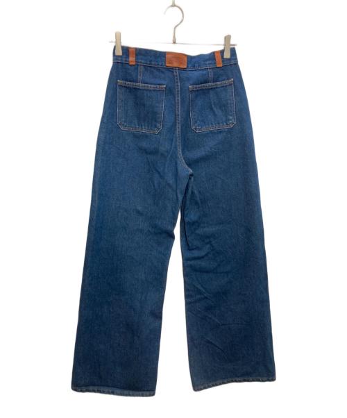 POLO RALPH LAUREN（ポロ・ラルフローレン）POLO RALPH LAUREN (ポロ・ラルフローレン) バギーフレアデニムパンツ インディゴ サイズ:27ｓの古着・服飾アイテム