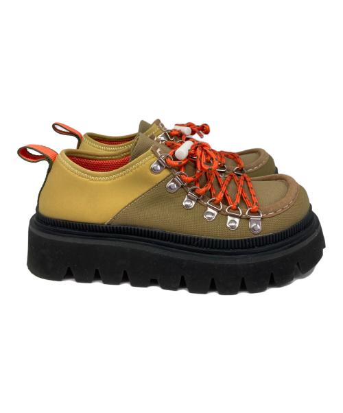 nagonstans（ナゴンスタンス）nagonstans (ナゴンスタンス) MOUNTAIN SLIP ON シューズ ベージュ サイズ:23の古着・服飾アイテム