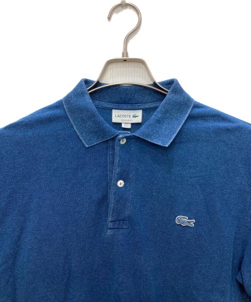 LACOSTE（ラコステ）LACOSTE (ラコステ) インディゴ ピケ ポロシャツ インディゴ サイズ:Ｌの古着・服飾アイテム