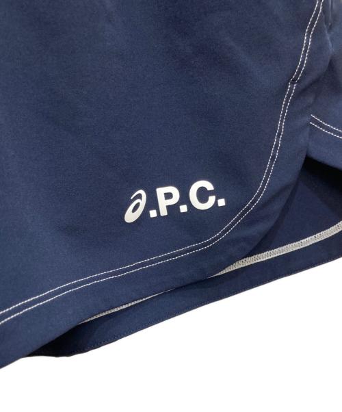 asics（アシックス）asics (アシックス) A.P.C. (アーペーセー) ハーフパンツ ネイビー サイズ:Sの古着・服飾アイテム